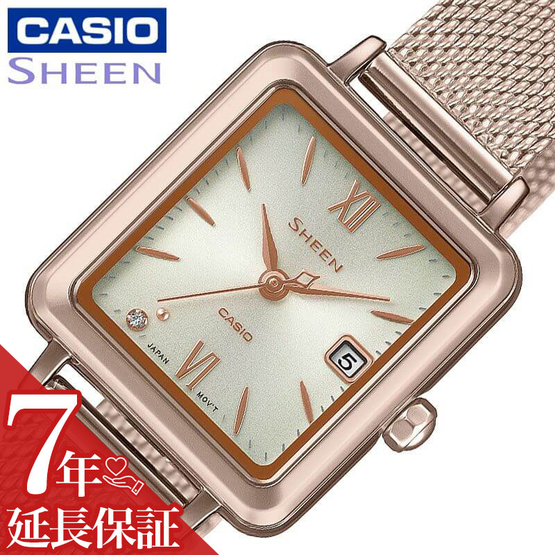 カシオ シーン 腕時計 カシオ 腕時計 CASIO 時計 シーン SHEEN 女性 向け レディース ソーラークォーツ SHS-D400CGM-4AJF かわいい 華奢 小ぶり 小さめ 人気 おすすめ おしゃれ ブランド 記念日 誕生日 プレゼント ギフト