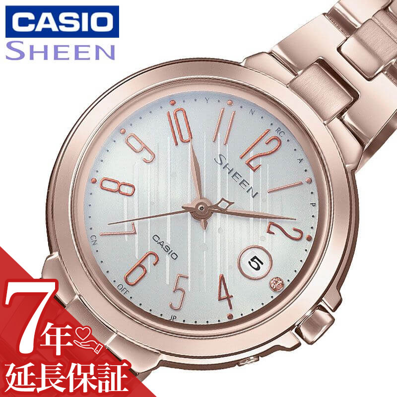 カシオ シーン 腕時計 【4,730円引き】カシオ 電波 ソーラー 腕時計 CASIO 時計 シーン SHEEN 女性 向け レディース クォーツ SHW-5100CG-7AJF かわいい 華奢 小ぶり 小さめ 人気 おすすめ おしゃれ ブランド 記念日 誕生日 プレゼント ギフト