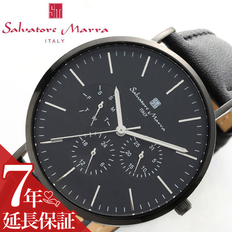 サルバトーレマーラ 腕時計 SalvatoreMarra 時計 サルバトーレ マーラ Salvatore Marraクォーツ 電池式 SM22102-BKBK ...