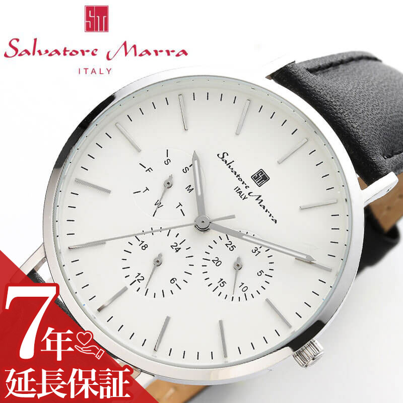 サルバトーレマーラ 腕時計 SalvatoreMarra 時計 サルバトーレ マーラ Salvatore Marraクォーツ 電池式 SM22102-SSWH メンズ レディース 男性 女性 用 ユニセックス 人気 おすすめ おしゃれ ブランド 記念日 誕生日 プレゼント ギフト