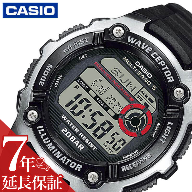 ウェーブセプター カシオ 腕時計 CASIO 時計 ウェーブセプター wave ceptor 男性 向け メンズ クォーツ 電池式 WV-200R-1AJF かっこいい 彼氏 夫 人気 おすすめ おしゃれ ブランド 記念日 誕生日 プレゼント ギフト