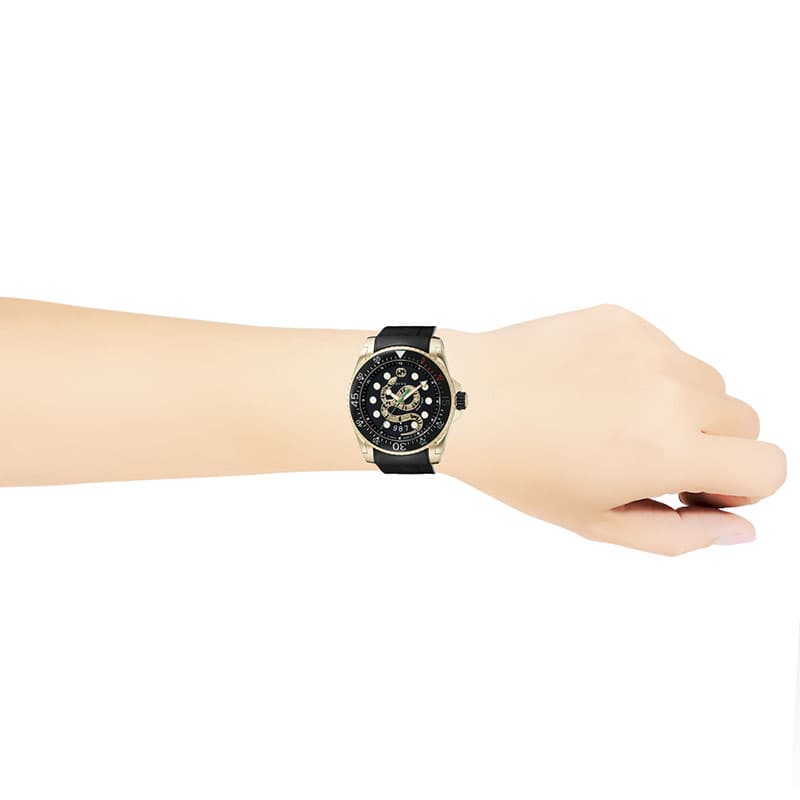 グッチ 腕時計 GUCCI 時計 ダイヴ DIVE メンズ YA136219 男性 ブラック イタリア ブランド 高級 人気 フ p-select-10105304 腕時計ギフトのパピヨン サンプル画像3