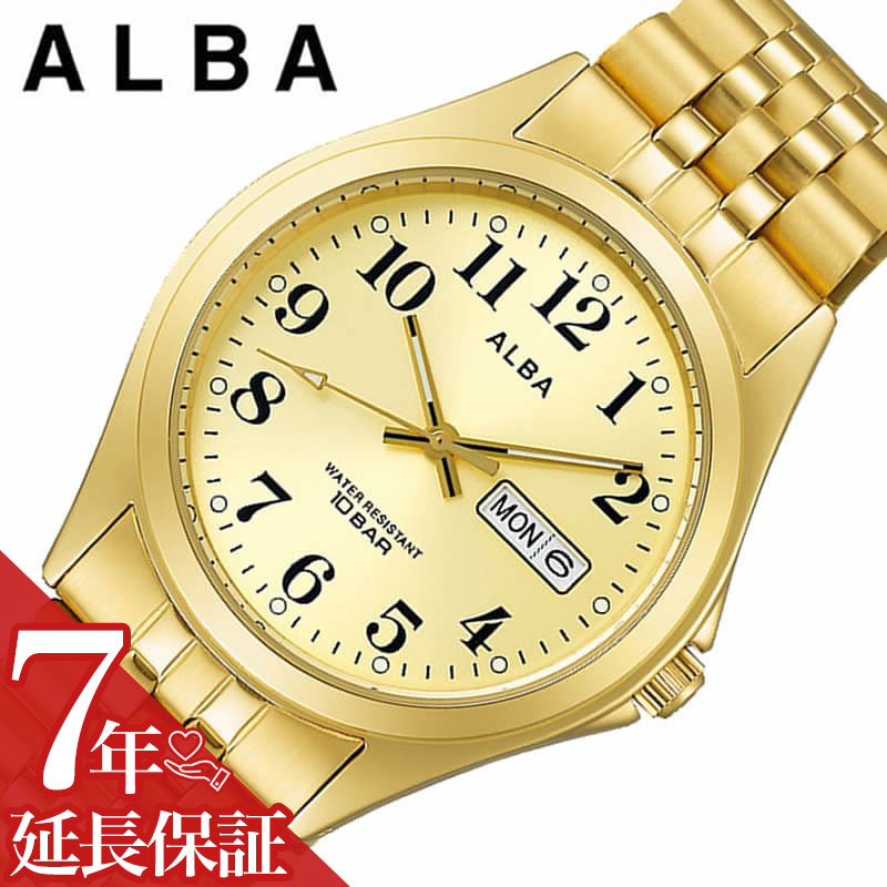 세이코 알바 시계 SEIKO ALBA 시계 남성 시계 샴페인 골드 심플 수험 면접 보기 쉬운 알기 쉬운 AQGK469 인기 추천 세련된 브랜드 선물 선물