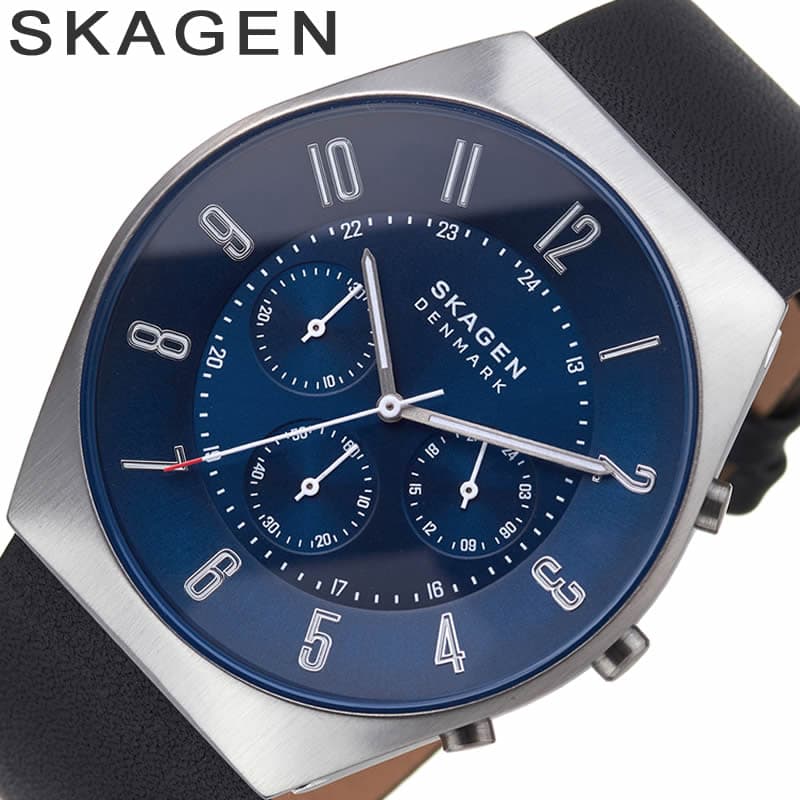 スカーゲン 腕時計（メンズ） スカーゲン 腕時計 SKAGEN 時計 メンズ 腕時計 Grenen クロノグラフ オーシャンブルー SKW6820 北欧 シンプル 薄型 人気 おすすめ おしゃれ ブランド 実用 ビジネス カジュアル ファッション 話題 本格派 プレゼント ギフト