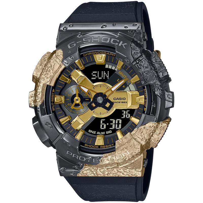 カシオ 腕時計 CASIO 時計 カシオ CASIO Gショック カルサイト G-SHOCK 40th Anniversary Adventurer’s Stone 男性 向け メンズ 限定 鉱石 GM-114GEM-1A9JR 人気 おすすめ おしゃれ ブランド プレゼント ギフト 防水 アウトドア キャンプ フェス 頑丈 レア ゴールド