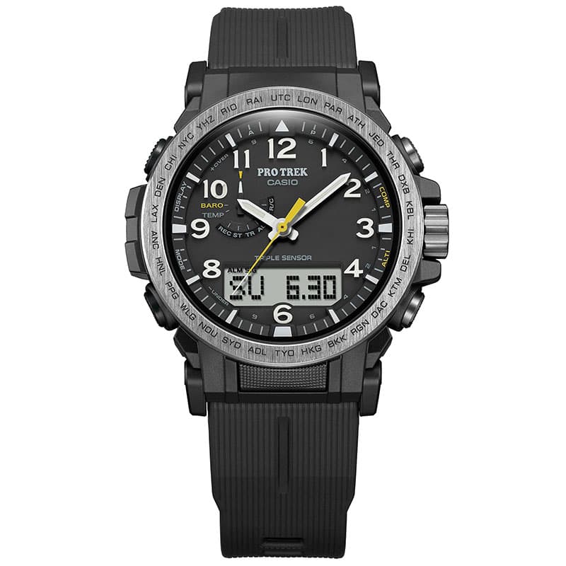 カシオ 腕時計 CASIO 時計 カシオ CASIO プロトレック エコ素材採用モデル PRO TREK Climber Line 男性 向け メンズ ソーラー アウトドア キャンプ カジュアル アナデジ 武骨 フェス 夏フェス PRW-51Y-1JF 人気 おすすめ おしゃれ ブランド プレゼント ギフト防水 頑丈