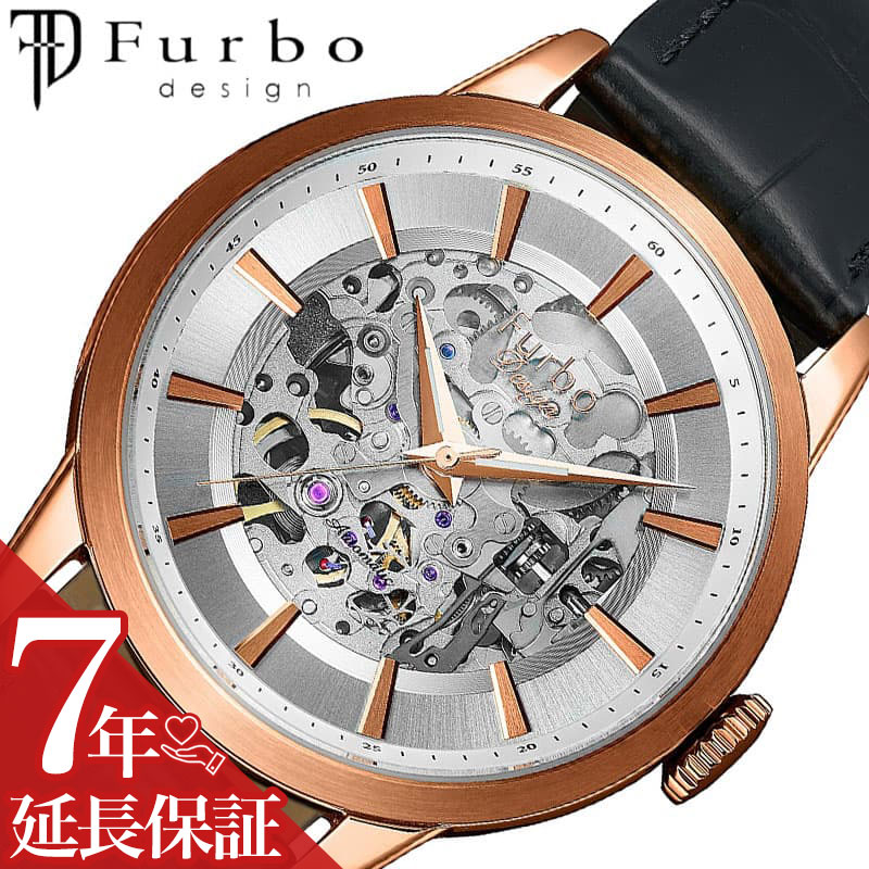 186【美品】Furbo 時計 新品ベルト 3点カレンダー メンズ
