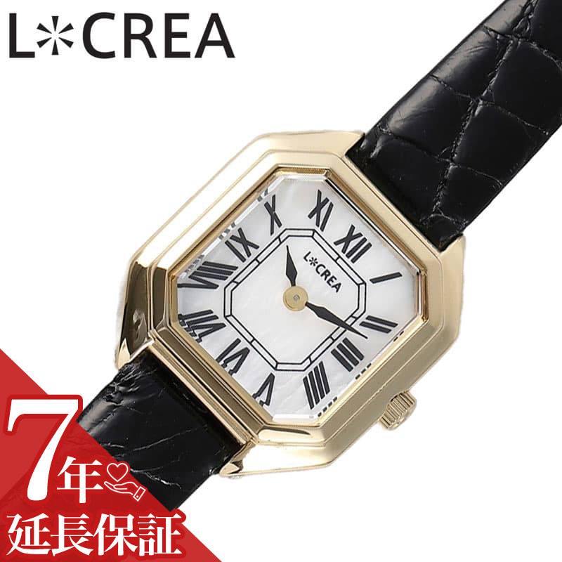 Rakuten - ルクレア 腕時計 LCREA 時計 キャレ CARRE レディース ゴールド ソーラー カレ ビジネス 女性 ソーラー 電池交換不要 日本製 可愛い かわいい カワイイ ファッション レディースファッション エレガンス 人気 おすすめ おしゃれ ブランド プレゼント ギフト LC2004-GPCBK