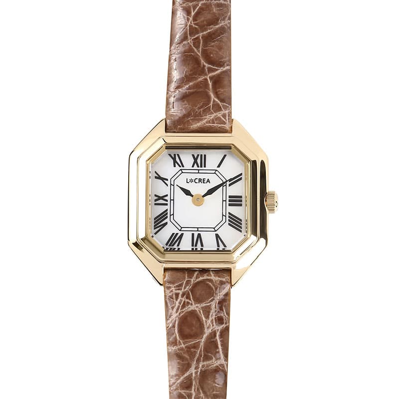 ルクレア 腕時計 LCREA 時計 キャレ CARRE レディース ゴールド ソーラー カレ ビジネス 女性 ソーラー 電池交換不要 日本製 可愛い かわいい カワイイ ファッション レディースファッション エレガンス 人気 おすすめ おしゃれ ブランド プレゼント ギフト LC2004-GPCMO