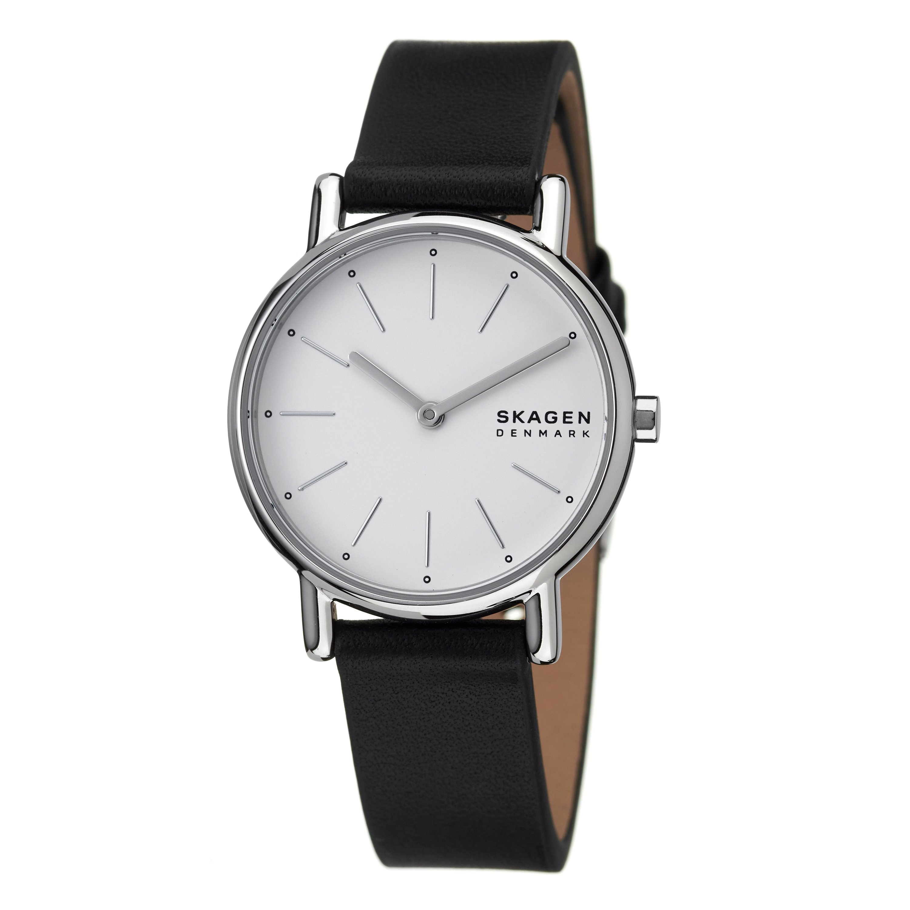スカーゲン 腕時計 SKAGEN 時計 シグネチャー リール レディース ホワイト 女性 仕事 ビジネス オフィス スーツ 誕生日 記念日 贈り物 就活 就職祝い 入学祝い 卒業祝い シンプル 薄型 軽い レザー 革 革ベルト SKW3120 人気 おすすめ おしゃれ ブランド プレゼント ギフト