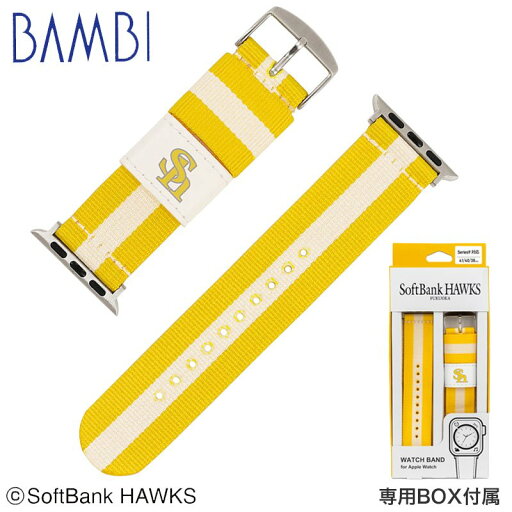 【BAMBI アップルウォッチ用バンド パ・リーグ 6球団デザイン】 アップルウォッチ バンド 替えベルト 替えバンド バンビ メンズ レディース 交換ベルト ベルト 福岡ソフトバンクホークス ホークス プロ野球 applewatch 38mm 40mm 41mm RWL003HHU 人気 おすすめ ブランド