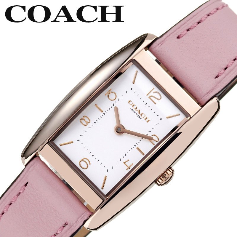 コーチ 腕時計 COACH 時計 リーズ レディース 腕時計 ホワイト クォーツ 女性 アナログ レザー レザーベルト 革ベルト ピンクゴールド ローズゴールド かわいい シンプル おしゃれ 彼女 嫁 さん 妻 お母さん ママ 14504313 人気 おすすめ ブランド 記念日 誕生日 プレゼント