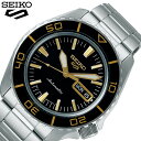 セイコー 腕時計 SEIKO 時計 メンズ 男性 黒 ブラック 機械式 seiko 5 sports ...