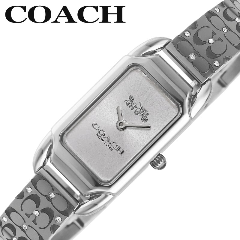 コーチ 腕時計 COACH 時計 ケイディ CADIE ホワイト 女性 レディース CO-14504147 ステンレス ステンレスバンド ステンレスベルト レクタンギュラー クオーツ スーツ 仕事 ビジネス 2針 アナログ 華奢 細い ブレスレット 人気 おすすめ おしゃれ ブランド プレゼント ギフト