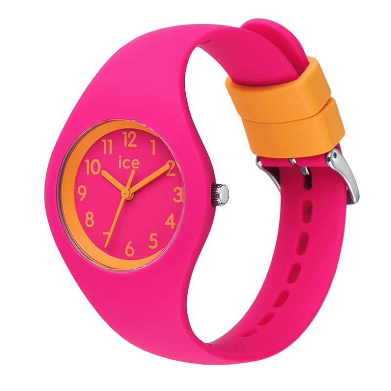 アイスウォッチ 腕時計 ICEWATCH 時計 ICE ola kids 022744 シリコン シリコンベルト 男の子 女の子 男子 女子 小学生 子供 子ども こども キッズ 息子 娘 孫 ピンク オレンジ ネオン シンプル 学習 かっこいい かわいい 可愛い ブランド おすすめ おしゃれ 人気 誕生日