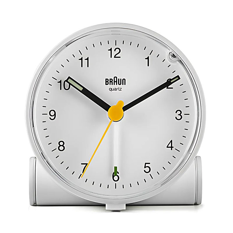 ブラウン 置時計 BRAUN ブラウン置時計 BC01W 目覚まし時計 ブラウン置時計 BC01W アナログ アラームクロック ANALOG ARALM CLOCK ホワイト クオーツ(静音設計) 人気 おすすめ おしゃれ ブランド プレゼント ギフト