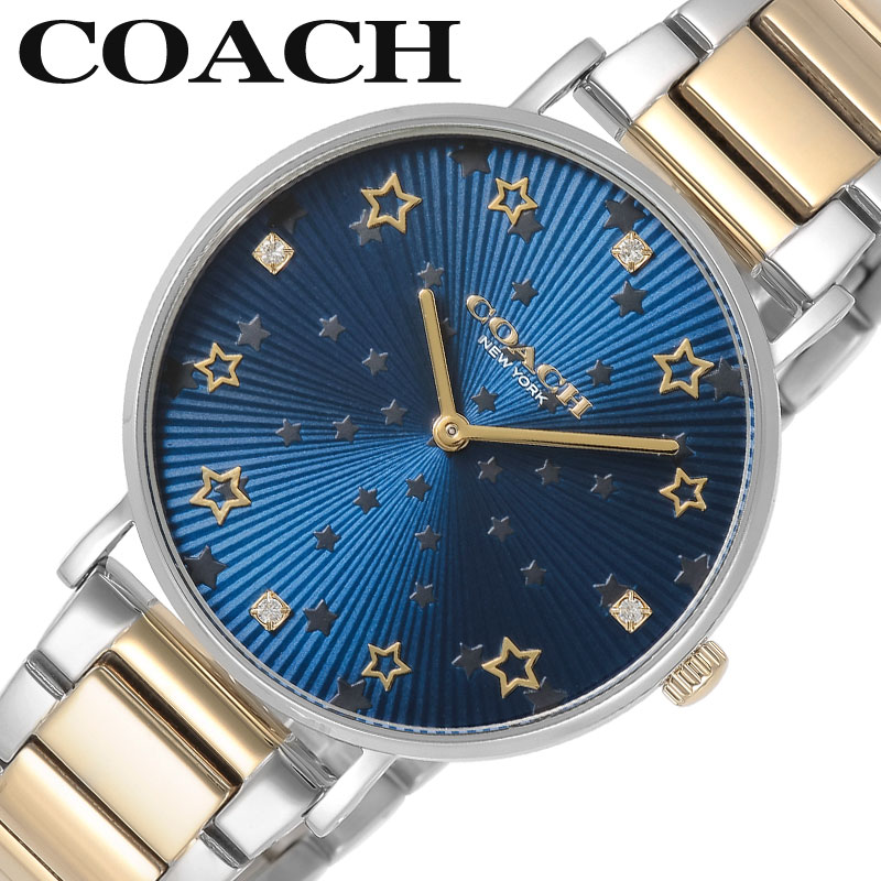 コーチ 腕時計 COACH 時計 コーチ COACH ペリー 36mm PERRY ブルー 女性 向け レディース クォーツ CO-14503523 人気 おすすめ おしゃれ ブランド プレゼント ギフト