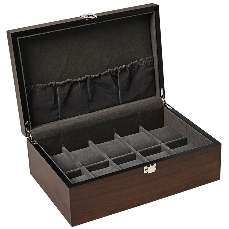 エスプリマ 木製ボックス 腕時計ケース Esprima Woodcase 収納ボックス エスプリマ 木製ボックス Esprima Woodcase クルミ木目 10本収納 クルミ木目 男性 向け メンズ ES-5310WD 人気 おすすめ おしゃれ ブランド プレゼント ギフト