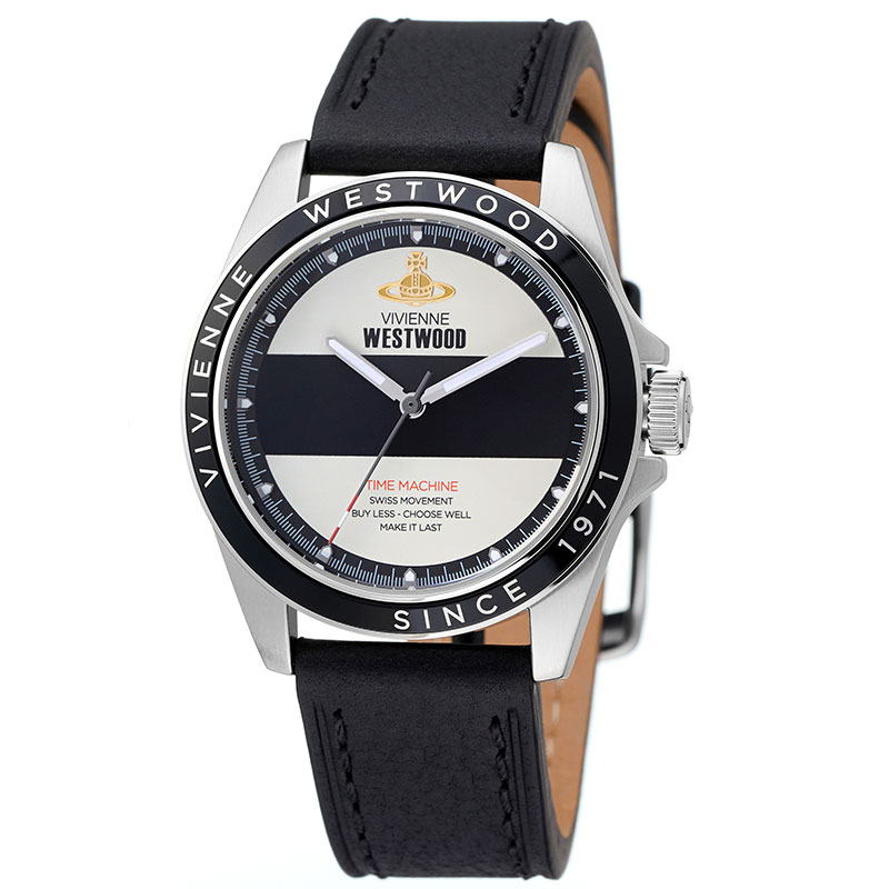 ヴィヴィアン ウエストウッド 腕時計 Vivienne Westwood 時計 ヴィヴィアンウエストウッド VivienneWestwood ブラックウォール The Blackwall ホワイト×ブラック 男性 向け メンズ クォーツ VV293BKBK 人気 おすすめ おしゃれ ブランド プレゼント ギフト