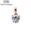ダニエル ウェリントン アクセサリー Daniel Wellington チャーム ハート Charm Heart White Crystal RG ローズゴー...