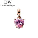 ダニエル ウェリントン アクセサリー Daniel Wellington チャーム ハート Charm Heart Pink Crystal RG ローズゴール...