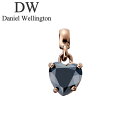 ダニエル ウェリントン アクセサリー Daniel Wellington チャーム ハート Charm Heart Black Crystal RG ローズゴー...