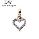 ダニエル ウェリントン アクセサリー Daniel Wellington チャーム ハート Charm Heart White Crystal Setting ...