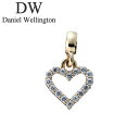 ダニエル ウェリントン アクセサリー Daniel Wellington チャーム ハート Charm Heart White Crystal Setting ...