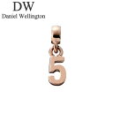 ダニエル ウェリントン アクセサリー Daniel Wellington チャーム ナンバー Charm Number 5 RG ローズゴールド DW00400...