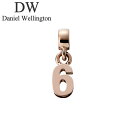 ダニエル ウェリントン アクセサリー Daniel Wellington チャーム ナンバー Charm Number 6 RG ローズゴールド DW00400...