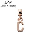 ダニエル ウェリントン アクセサリー Daniel Wellington チャーム レター Charm Letter C RG ローズゴールド DW004004...