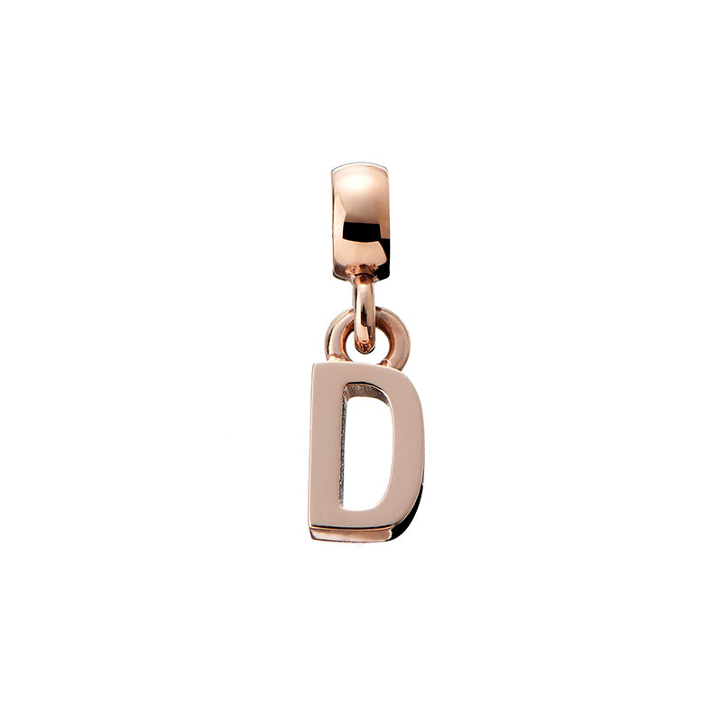 腕時計ギフトのパピヨンのダニエル ウェリントン アクセサリー Daniel Wellington チャーム レター Charm Letter D RG ローズゴールド DW00400461 人気 おすすめ おしゃれ ブランド プレゼント ギフト｜アングル2