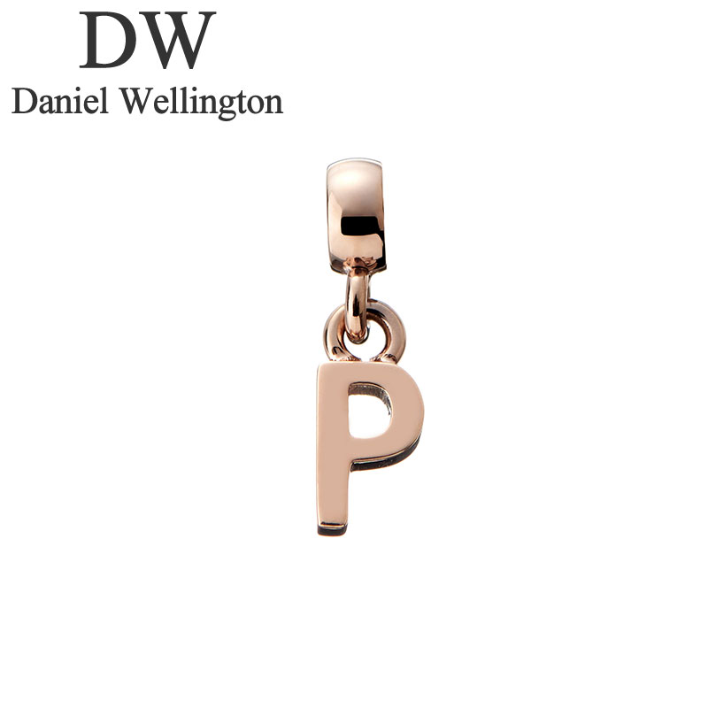 ダニエル ウェリントン アクセサリー Daniel Wellington チャーム レター Charm Letter P RG ローズゴールド DW00400473 人気 おすすめ おしゃれ ブランド プレゼント ギフト
