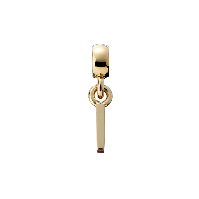 腕時計ギフトのパピヨンのダニエル ウェリントン アクセサリー Daniel Wellington チャーム レター Charm Letter I G ゴールド DW00400492 人気 おすすめ おしゃれ ブランド プレゼント ギフト｜アングル2