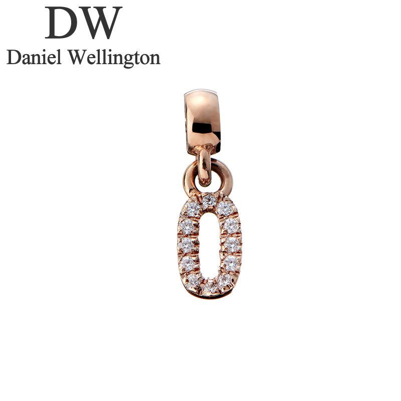 楽天腕時計ギフトのパピヨンダニエル ウェリントン アクセサリー Daniel Wellington チャーム ナンバー Charm number crystals 0 RG ローズゴールド 女性 向け レディース DW00400723 人気 おすすめ おしゃれ ブランド プレゼント ギフト