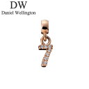 ダニエル ウェリントン アクセサリー Daniel Wellington チャーム ナンバー Charm number crystals 7 RG ローズゴール...