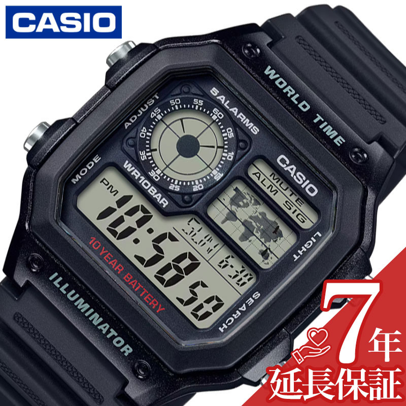 カシオ 腕時計 CASIO 時計 カシオ CASIO カシオコレクション スタンダード CASIO Collection STANDARD 液晶/ブラック 男性 向け メンズ CASIO-AE-1200WH-1AJH 人気 おすすめ おしゃれ ブランド プレゼント ギフト
