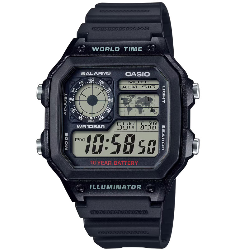 カシオ 腕時計 CASIO 時計 カシオ CASIO カシオコレクション スタンダード CASIO Collection STANDARD 液晶/ブラック 男性 向け メンズ CASIO-AE-1200WH-1AJH 人気 おすすめ おしゃれ ブランド プレゼント ギフト