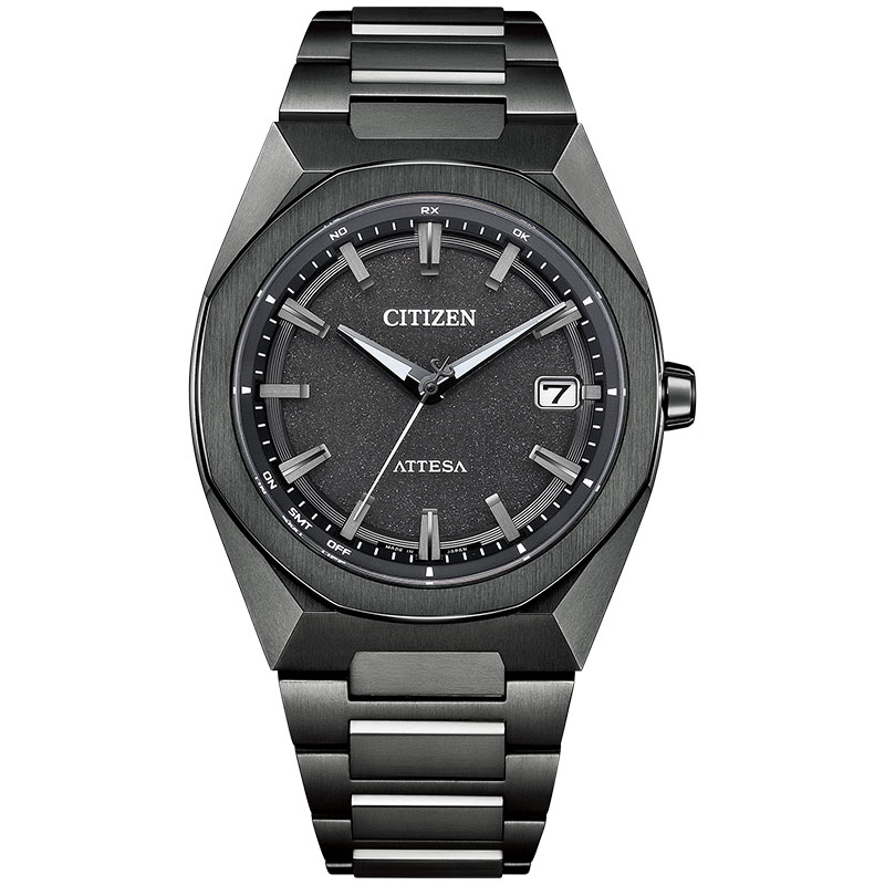 シチズン 腕時計 CITIZEN 時計 シチズン CITIZEN アテッサ ソーラーエコ・ドライブ電波時計 ダブルダイレクトフライト ATTESA ACT Line Eco-Drive Black Titanium ブラック 男性 向け メンズ CB3045-61E 人気 おすすめ おしゃれ ブランド プレゼント ギフト