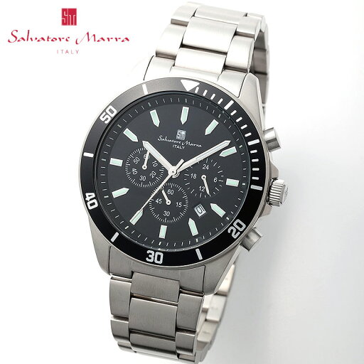 サルバトーレマーラ 腕時計 SalvatoreMarra 時計 サルバトーレマーラ SalvatoreMarra チタン ブラック 男性 向け メンズ SM24104-GYBK 人気 おすすめ おしゃれ ブランド プレゼント ギフト