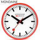 モンディーン 掛け時計 MONDAINE クロック 掛け時計 文字盤カラー:ホワイト ケースカラー:レッド クオーツ A990.CLOCK.11SBC 人気 お...