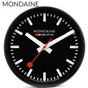 モンディーン 掛け時計 MONDAINE クロック 掛け時計 文字盤カラー:ブラック ケースカラー:ブラック クオーツ A990.CLOCK.64SBB 人気 ...