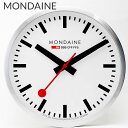 モンディーン 掛け時計 MONDAINE クロック 掛け時計 文字盤カラー:ホワイト ケースカラー:シルバー クオーツ A995.CLOCK.16SBB 人気 ...