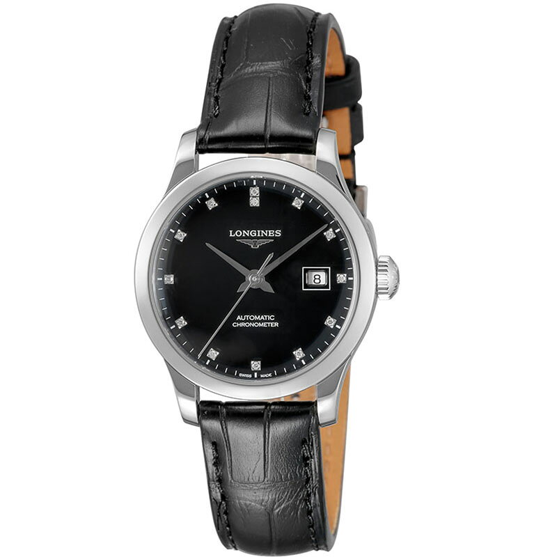 ロンジン 腕時計 LONGINES 時計 レコード RECORD レディース 腕時計 ブラック 機械式 自動巻き L2.321.4.57.2 人気 おすすめ ダイヤモンド おしゃれ かわいい きれいめ 華奢 上品 カジュアル ブランド プレゼント ギフト p-select-10109801 腕時計ギフトのパピヨン サンプル画像2