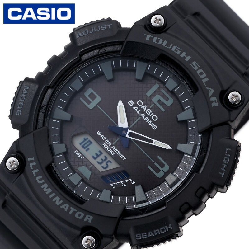 Rakuten - カシオ 腕時計 CASIO 時計 カシオ CASIO スタンダード STANDARD ブラック 男性 向け メンズ ソーラークォーツ（電池式）樹脂 ベルト CASIOW-AQ-S810W-1A2 防水 シンプル かっこいい カジュアル ビジネス スーツスタイル 人気 おすすめ おしゃれ ブランド プレゼント ギフト