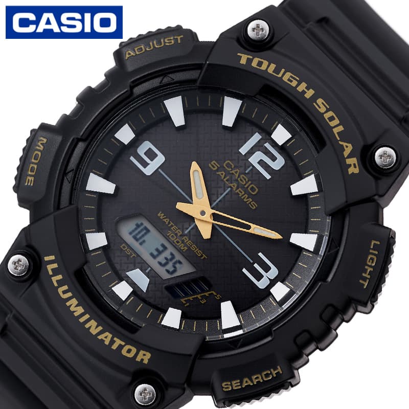樂天商城 - カシオ 腕時計 CASIO 時計 カシオ CASIO スタンダード STANDARD ブラック 男性 向け メンズ ソーラークォーツ（電池式） CASIOW-AQ-S810W-1B 防水 日付 シンプル スポーツ かっこいい カジュアル ビジネス スーツスタイル 人気 おすすめ おしゃれ ブランド プレゼント