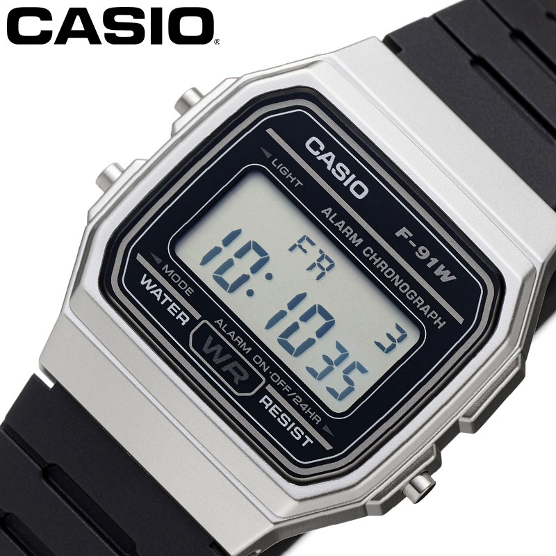 楽天腕時計ギフトのパピヨンカシオ 腕時計 CASIO 時計 カシオ CASIO スタンダード STANDARD 液晶/シルバー CASIOW-F-91WM-7A 人気 おすすめ おしゃれ チプカシ デジタル 日付 シンプル カジュアル ビジネス スーツスタイル ファッション かっこいい ブランド プレゼント ギフト