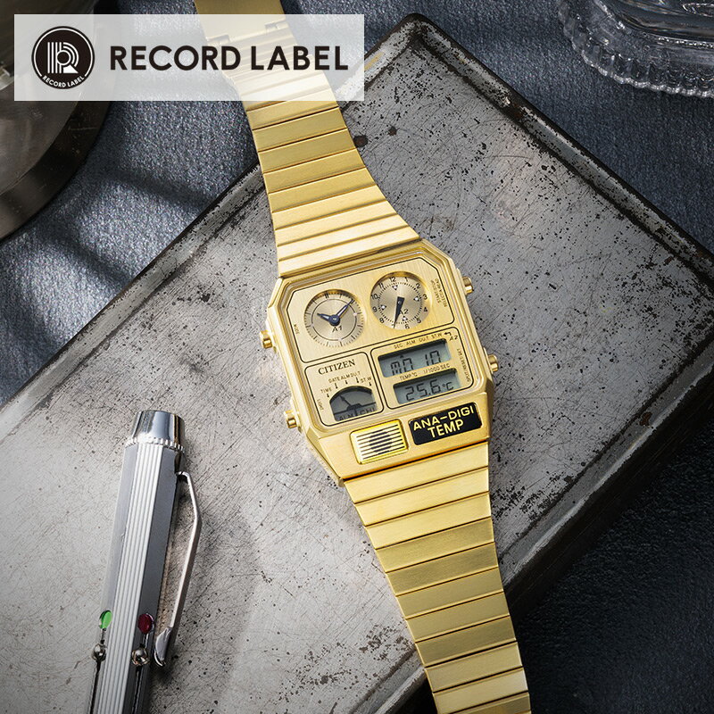 樂天商城 - シチズン 腕時計 CITIZEN 時計 シチズン CITIZEN レコードレーベル CITIZEN COLLECTION RECORD LABEL イエローゴールド 男性 向け メンズ JG2103-56P レトロ シンプル カジュアル ビジネス スーツスタイル ファッション 人気 おすすめ おしゃれ ブランド プレゼント