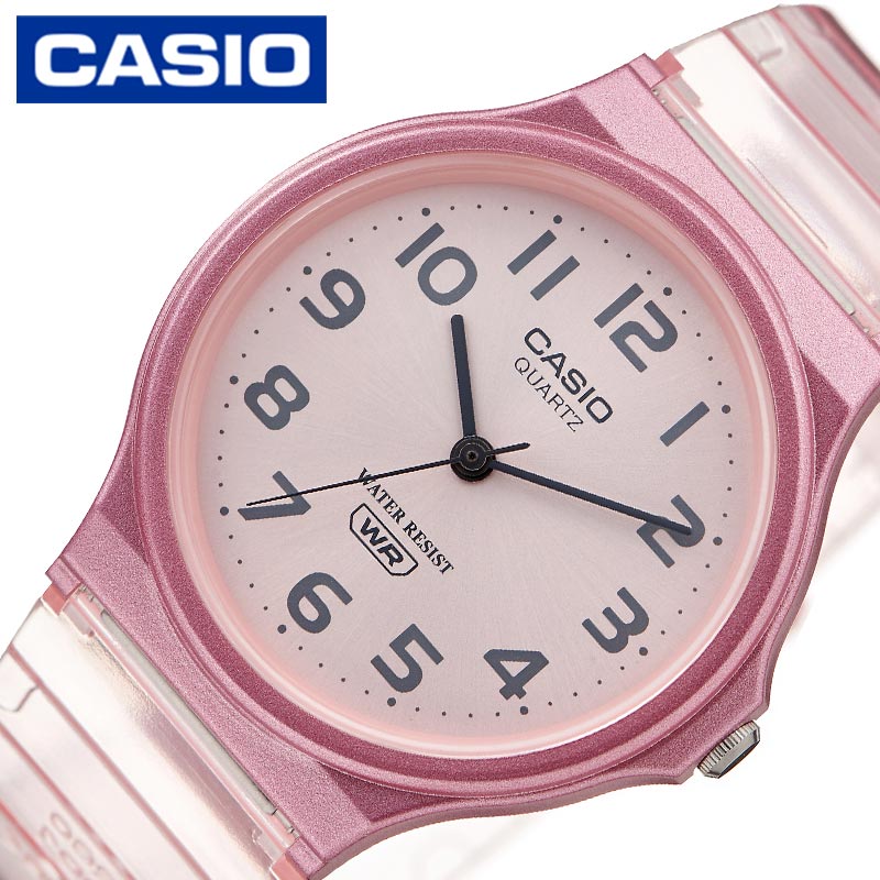 A, E, H, I, O, V, W - カシオ 腕時計 CASIO 時計 カシオ CASIO スタンダード STANDARD ピンクメタリック 女性 向け レディース CASIOW-MQ-24S-4B 人気 おすすめ おしゃれ チープカシオ チプカシ スケルトン クリア 可愛い ブランド プレゼント ギフト