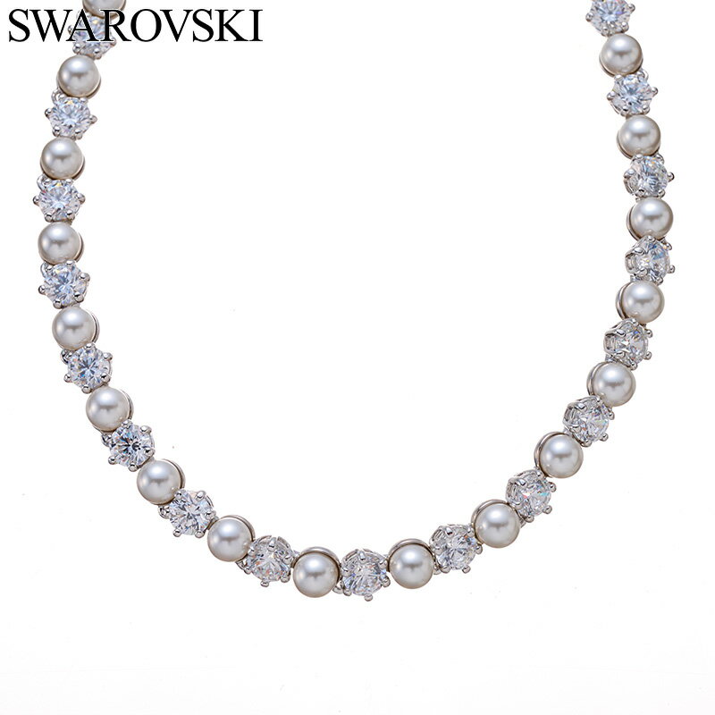 樂天商城 - スワロフスキー アクセサリー Swarovski ネックレス レディース アクセサリー クリスタル部分:ホワイト SW-5689623 人気 おすすめ おしゃれ 上品 華やか ジュエリー ラグジュアリー かわいい 光沢 彼女 嫁 友達 女友達 誕生日 お祝い 記念日 ブランド プレゼント ギフト